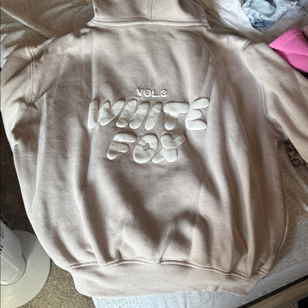 White Fox Boutique Cream Hoodie